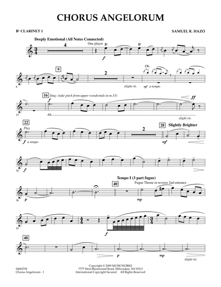 Chorus Angelorum - Bb Clarinet 1
