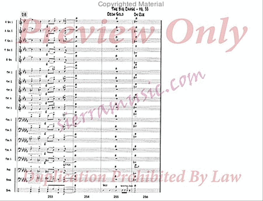 The Big Chase The Big Chase Jazz Ensemble scores gallery preview page 34