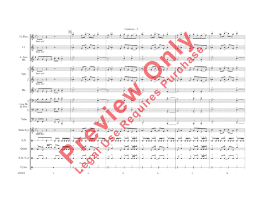 Ghostbusters Marching Band scores gallery preview page 4