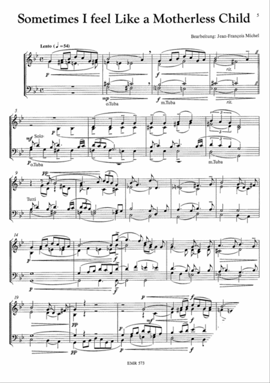 4 Spirituals 4 Spirituals Brass Quintet scores gallery preview page 5