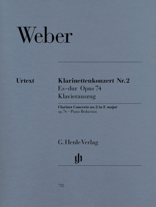 Book cover for Weber - Concerto No 2 Op 74 E Flat Clarinet/Piano