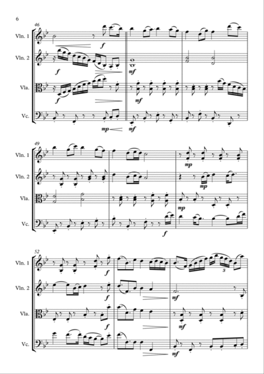 Wildflowers Wildflowers String Quartet scores gallery preview page 6
