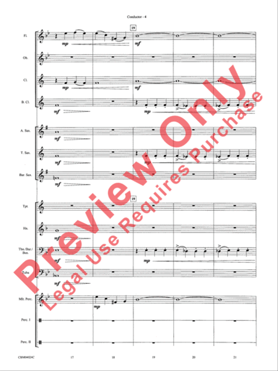 Rhapsody in Blue Rhapsody in Blue Concert Band scores gallery preview page 6