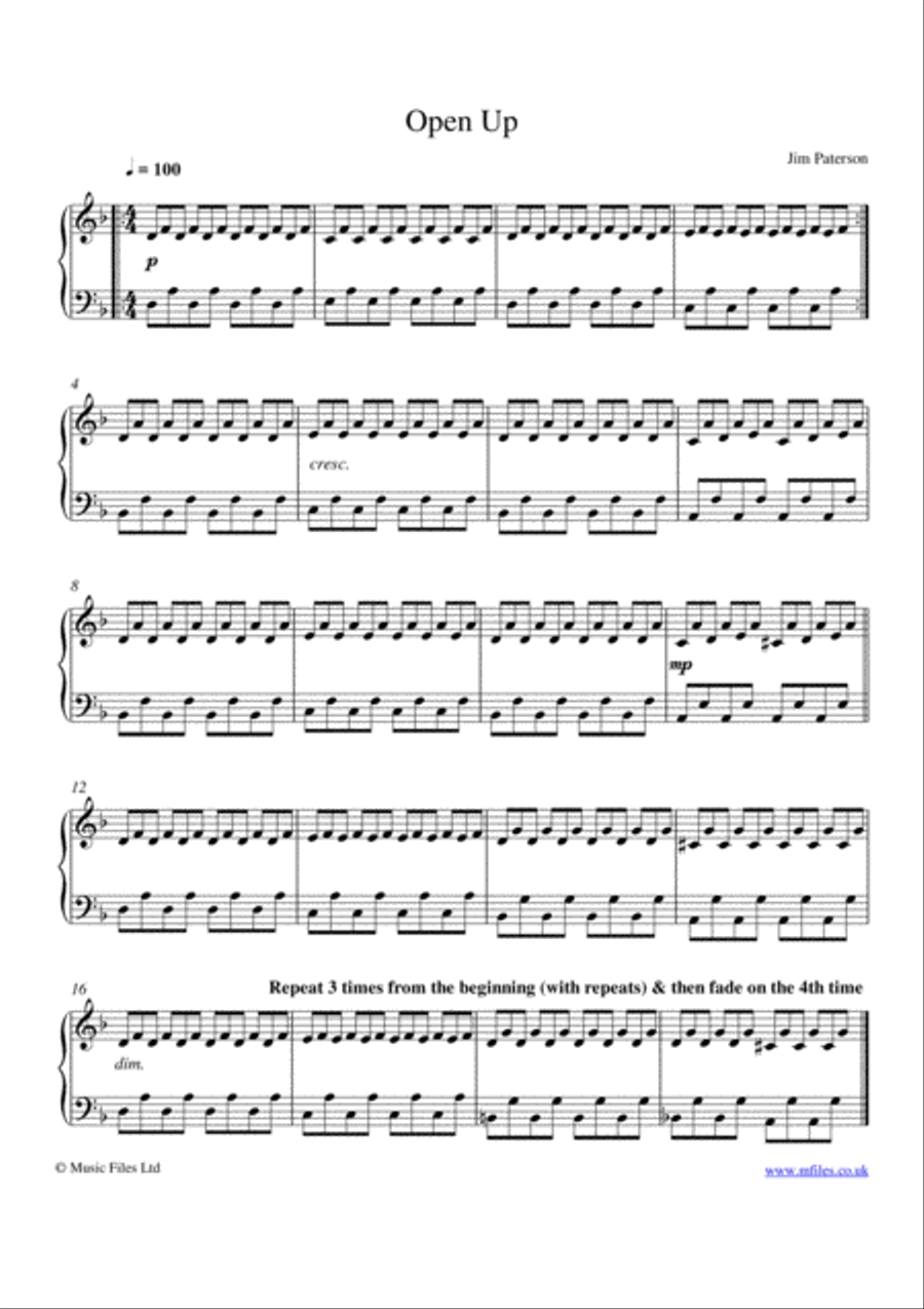 Open Up Piano Method scores gallery preview page 1