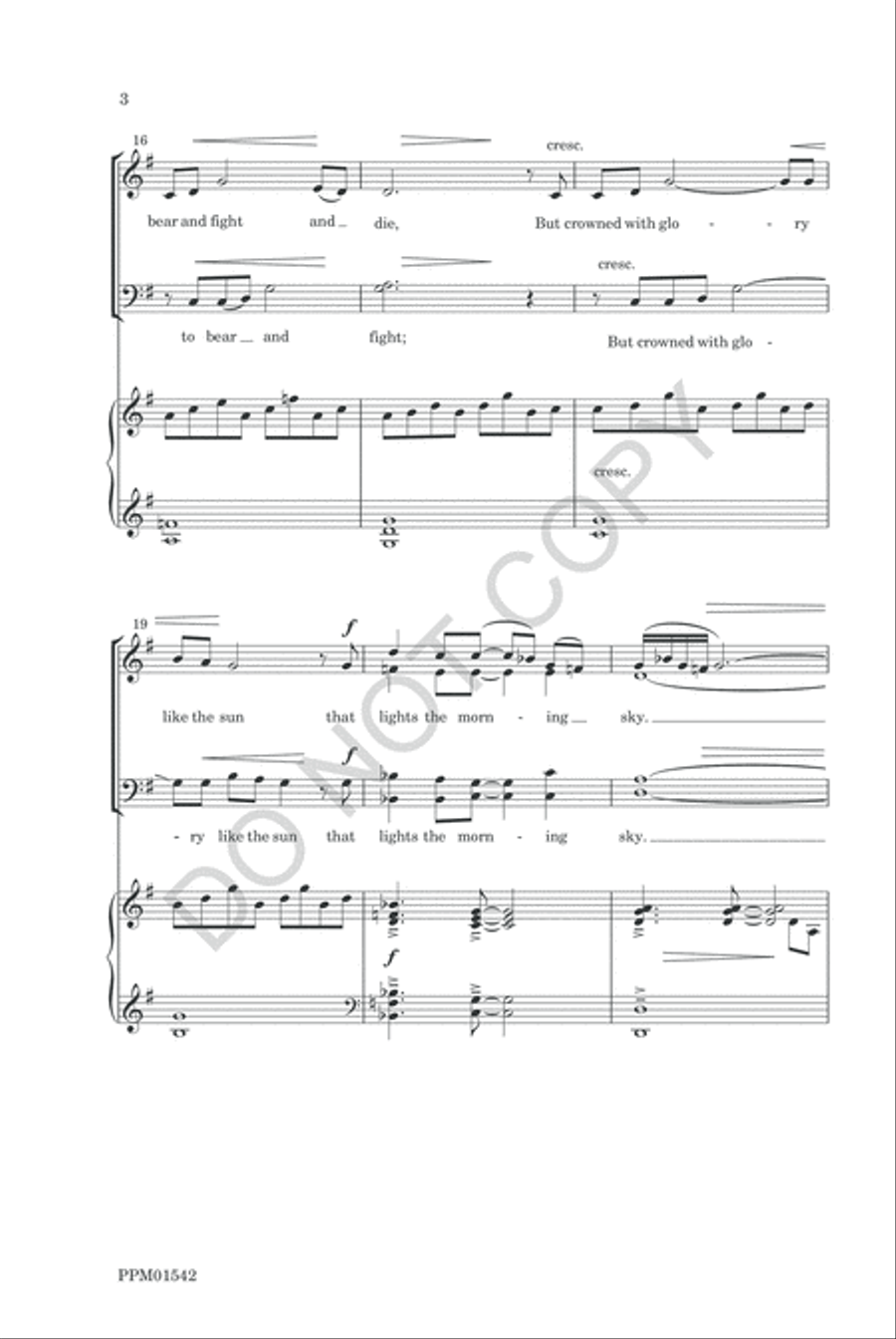 The King Shall Come 4-Part scores gallery preview page 5
