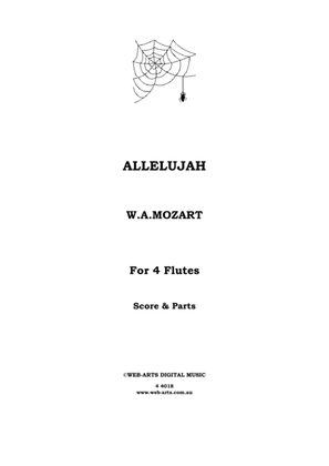 ALLELUJAH from Motet Exsultate Jubilate for 4 flutes - MOZART