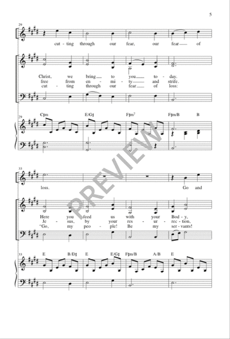 We Gather Round You SAB scores gallery preview page 6