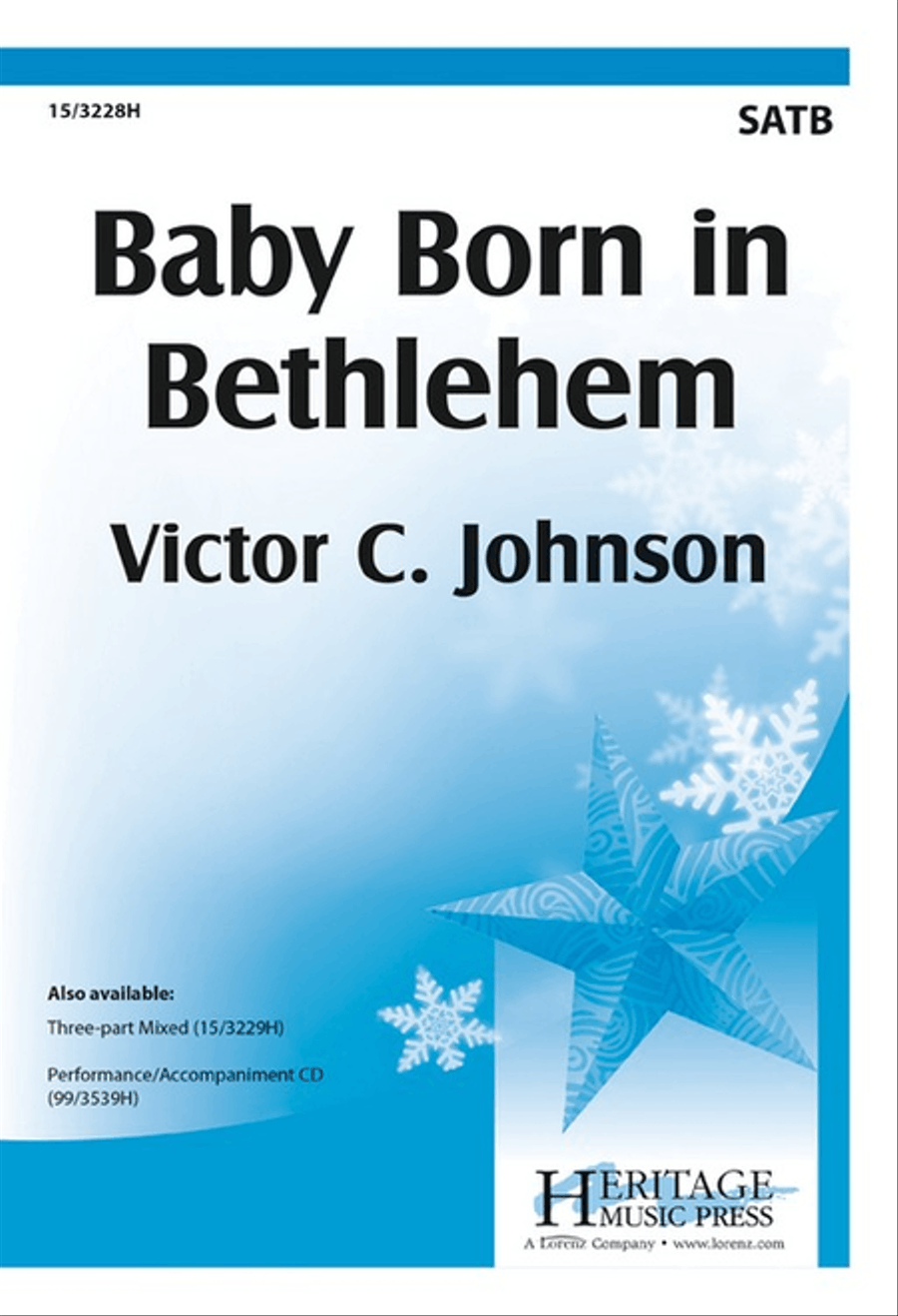 Baby Born in Bethlehem 4-Part scores gallery preview page 1