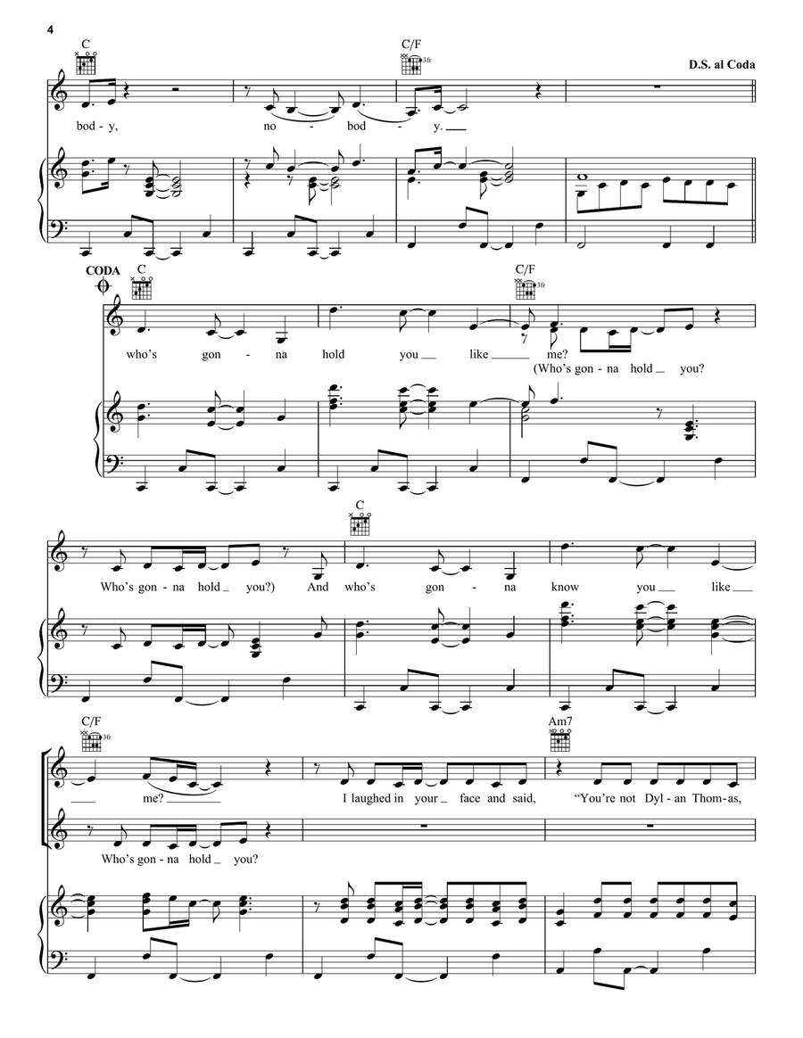 The Tortured Poets Department Piano, Vocal, Guitar scores gallery preview page 4
