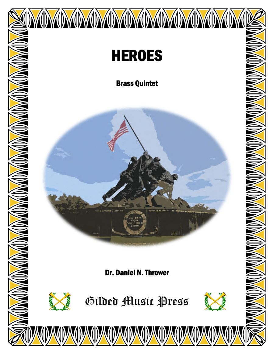 Heroes, Op. 131 Brass Quintet scores gallery preview page 1
