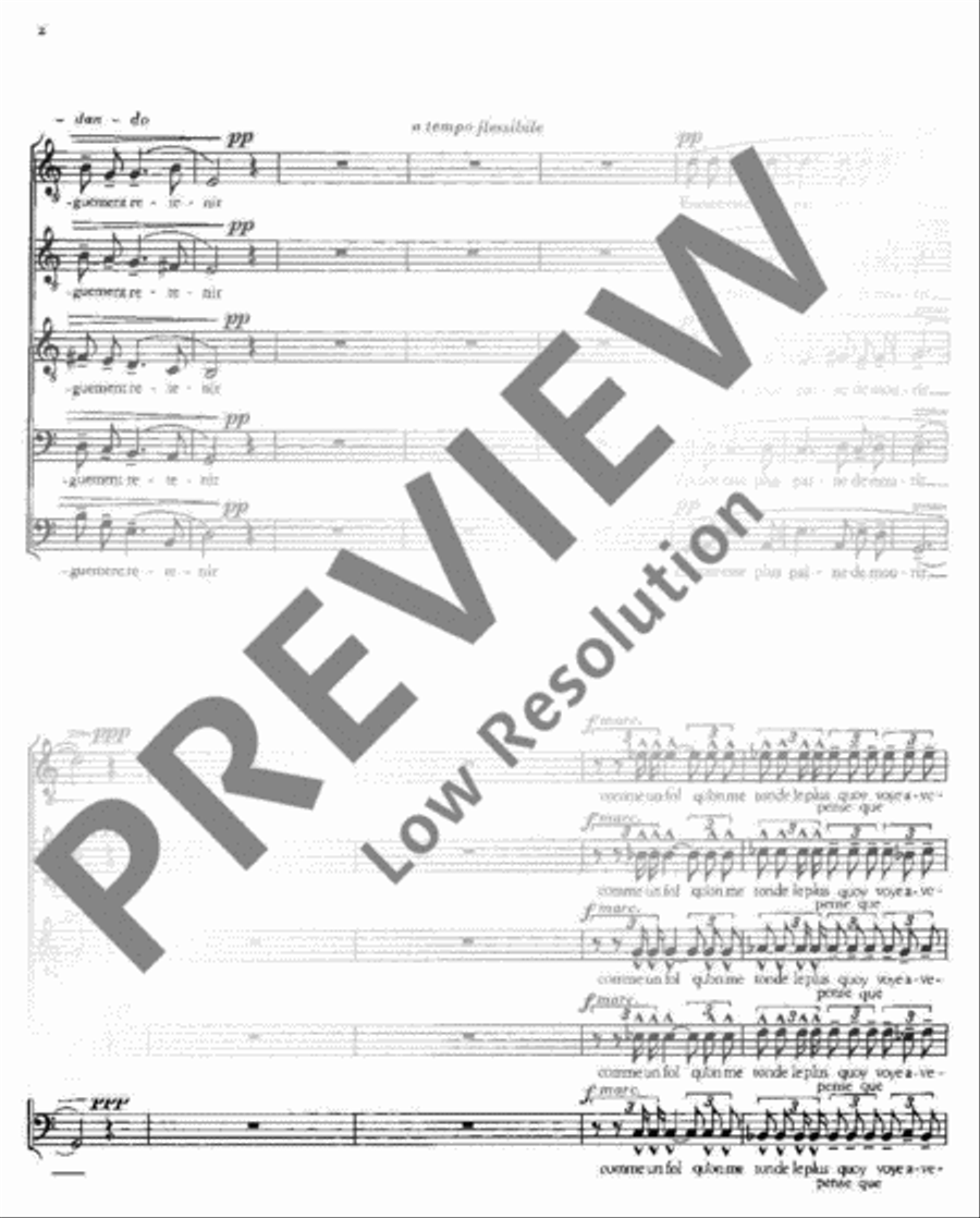 Drei französische Chöre Drei französische Chöre Mixed Choir scores gallery preview page 3