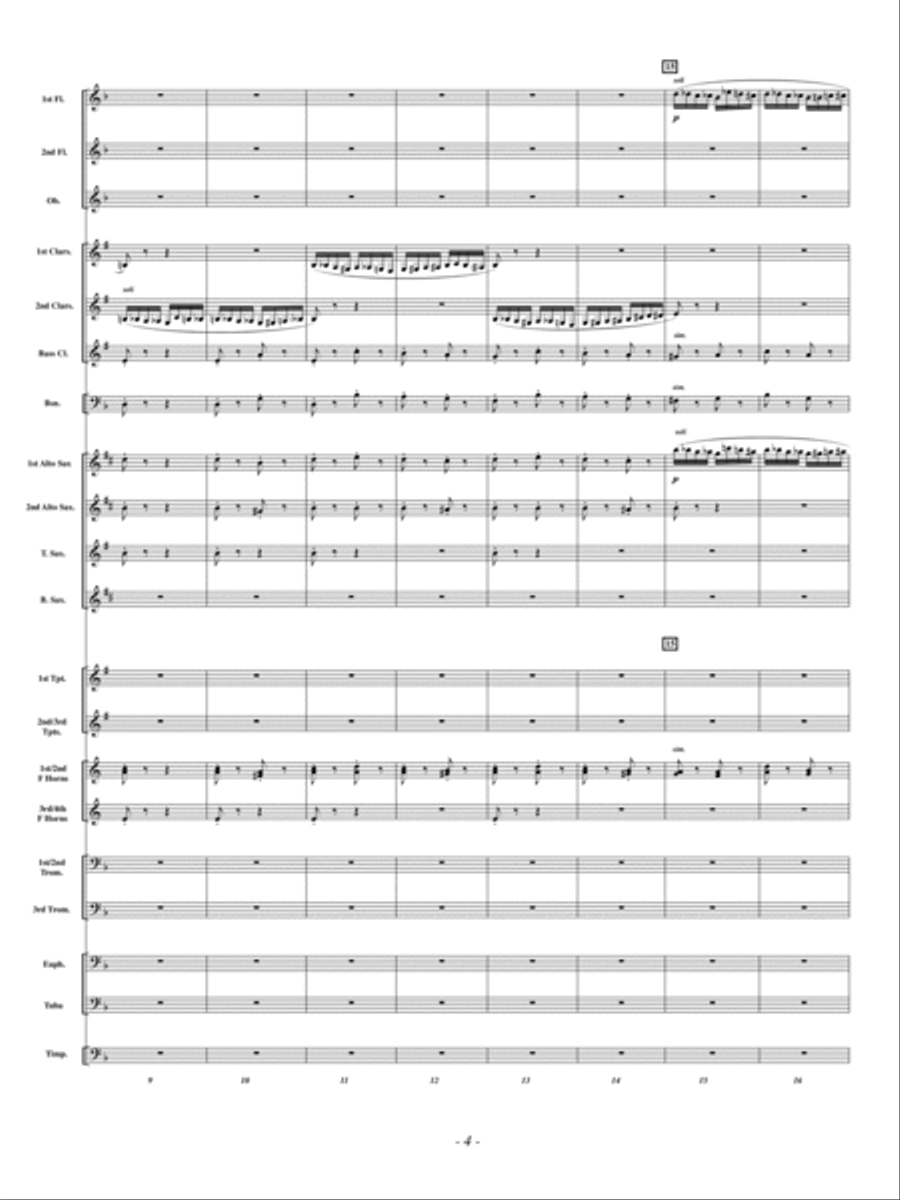 The Flight of the Bumble Bee Concert Band scores gallery preview page 3