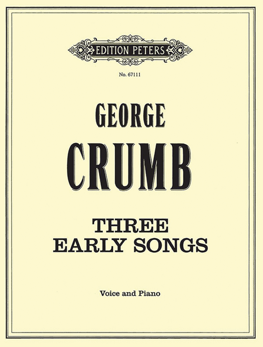 3 Early Songs Voice scores gallery preview page 1