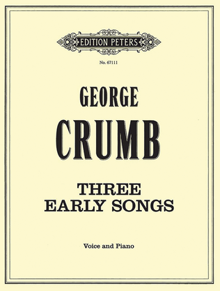 Book cover for 3 Early Songs