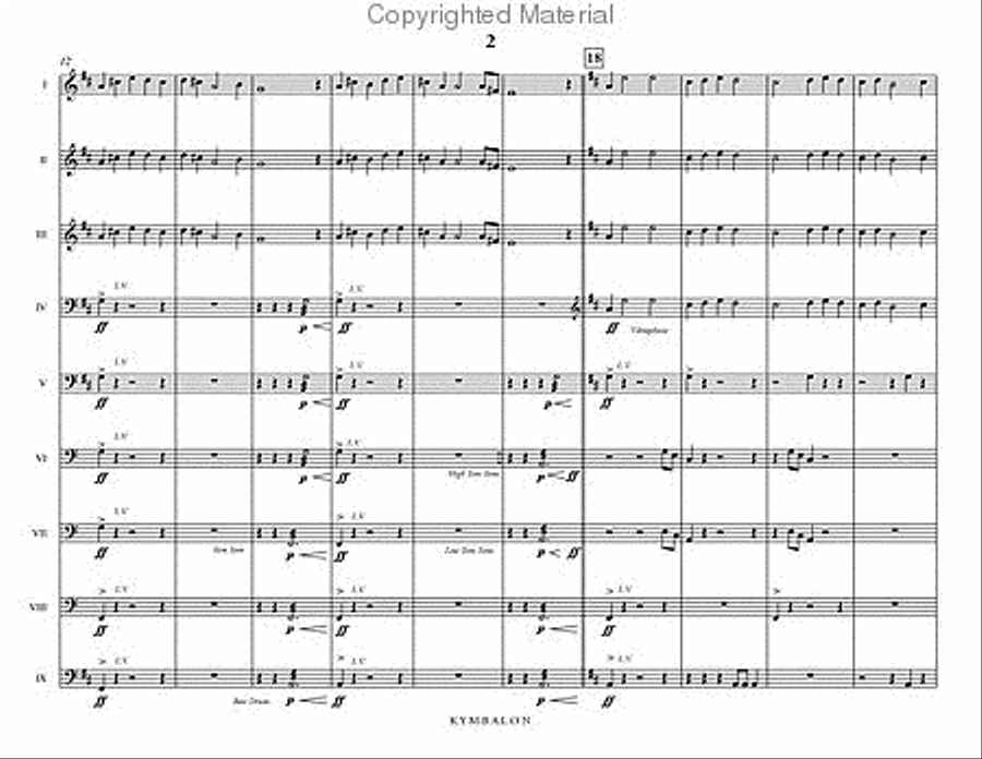 Kymbalon Percussion Ensemble scores gallery preview page 3