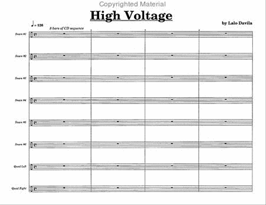 High Voltage Percussion Ensemble scores gallery preview page 3