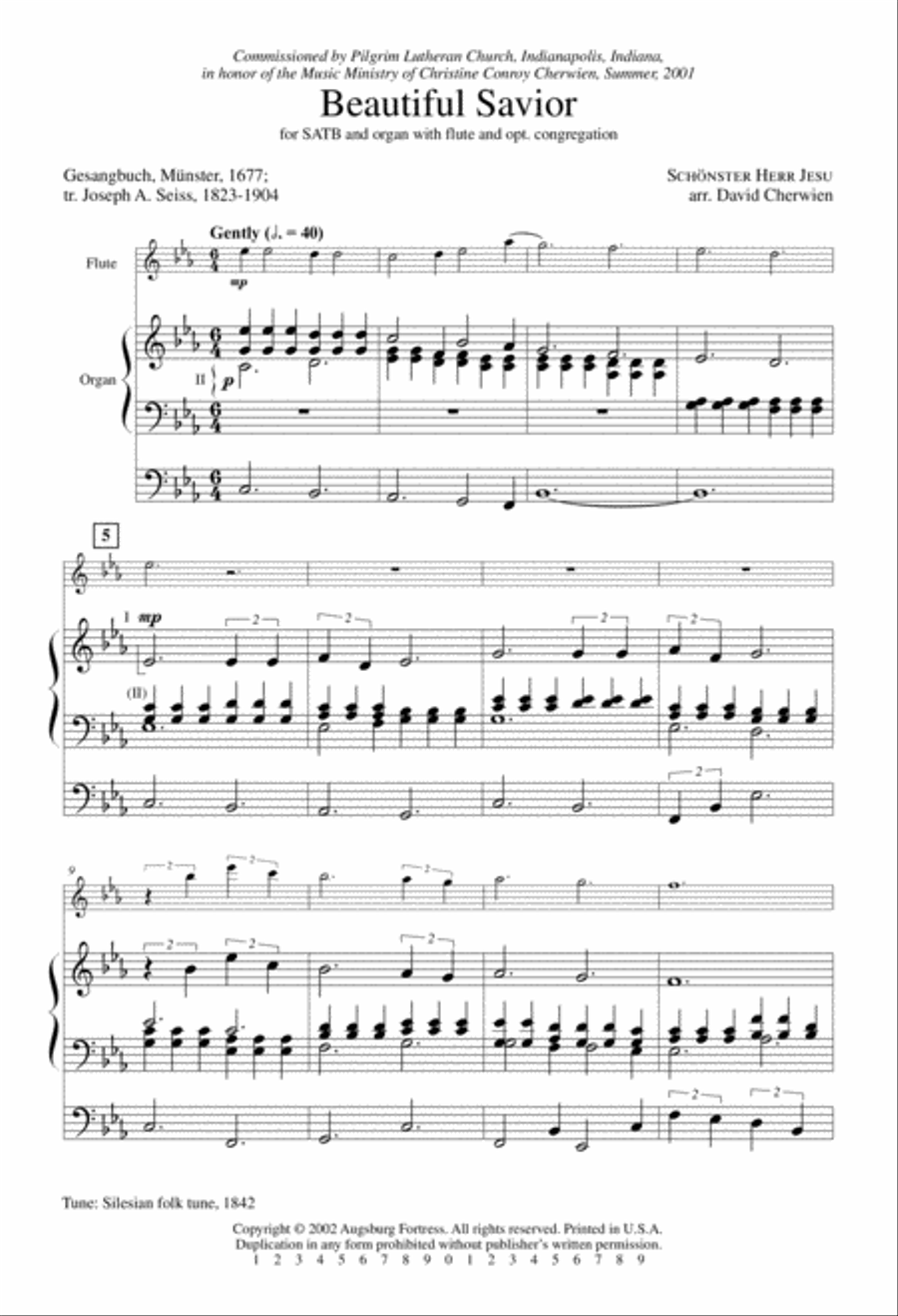 Beautiful Savior 4-Part scores gallery preview page 2