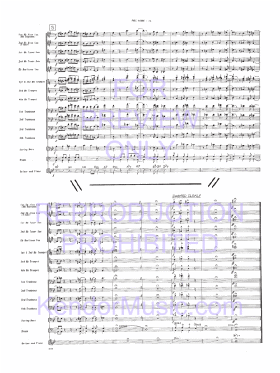 Fingers Jazz Ensemble scores gallery preview page 17