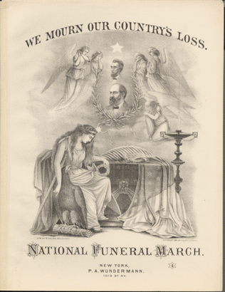 Book cover for We Mourn Our Country's Loss. National Funeral March