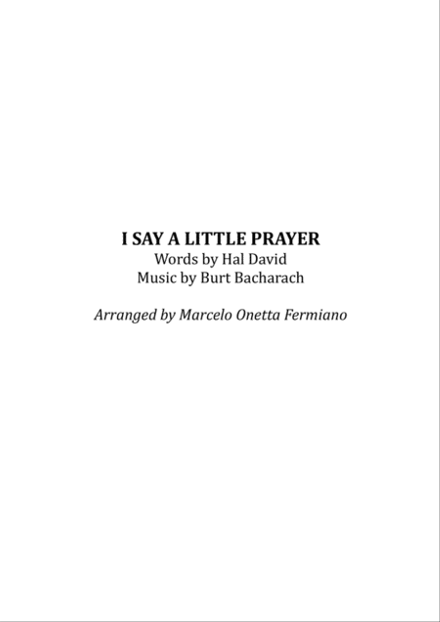 I Say A Little Prayer String Quartet scores gallery preview page 3