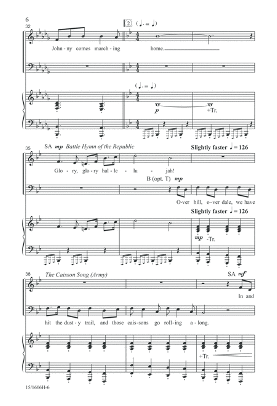 A Patriotic Salute A Patriotic Salute 4-Part scores gallery preview page 6