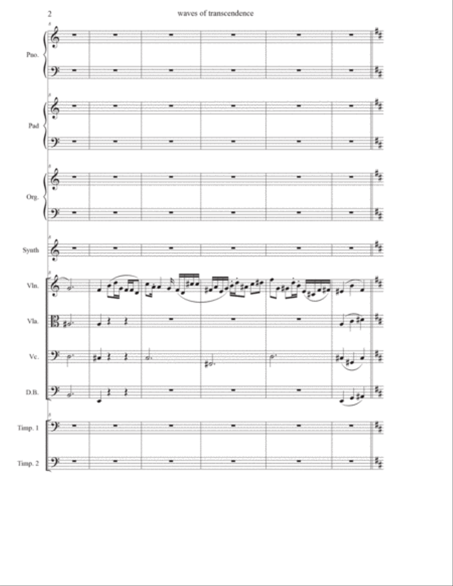 Waves of Transcendence: Anarchy and the Fleeting Buffalo Chamber Music scores gallery preview page 2