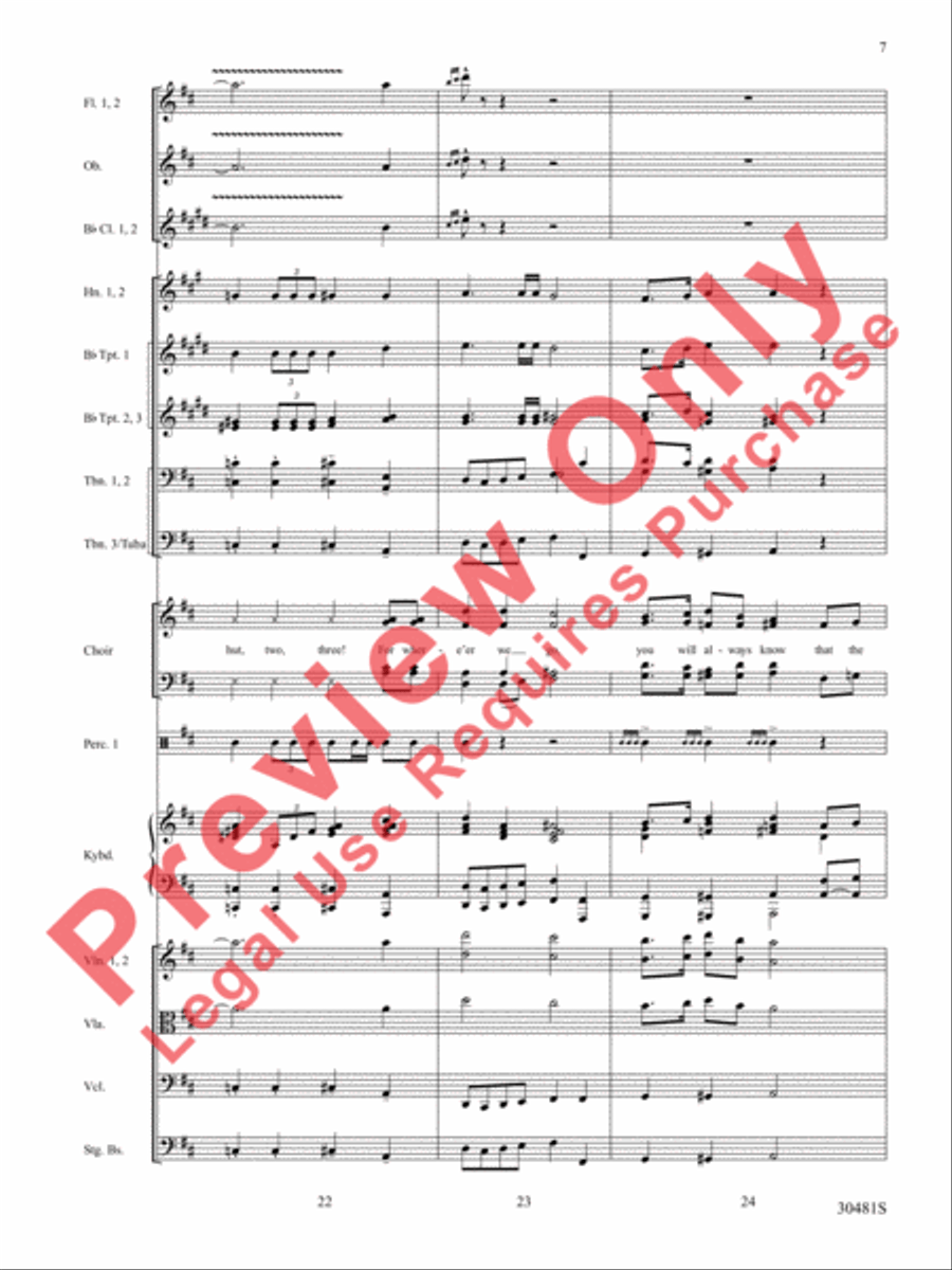 A Tribute to the Armed Services (A Medley) Choir scores gallery preview page 8