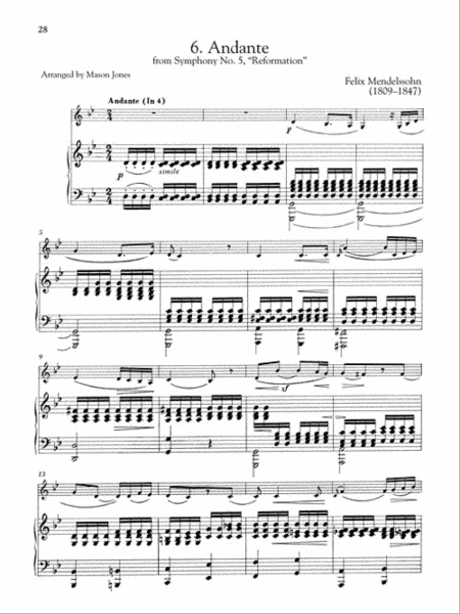 Solos for the Horn Player Piano Accompaniment scores gallery preview page 6