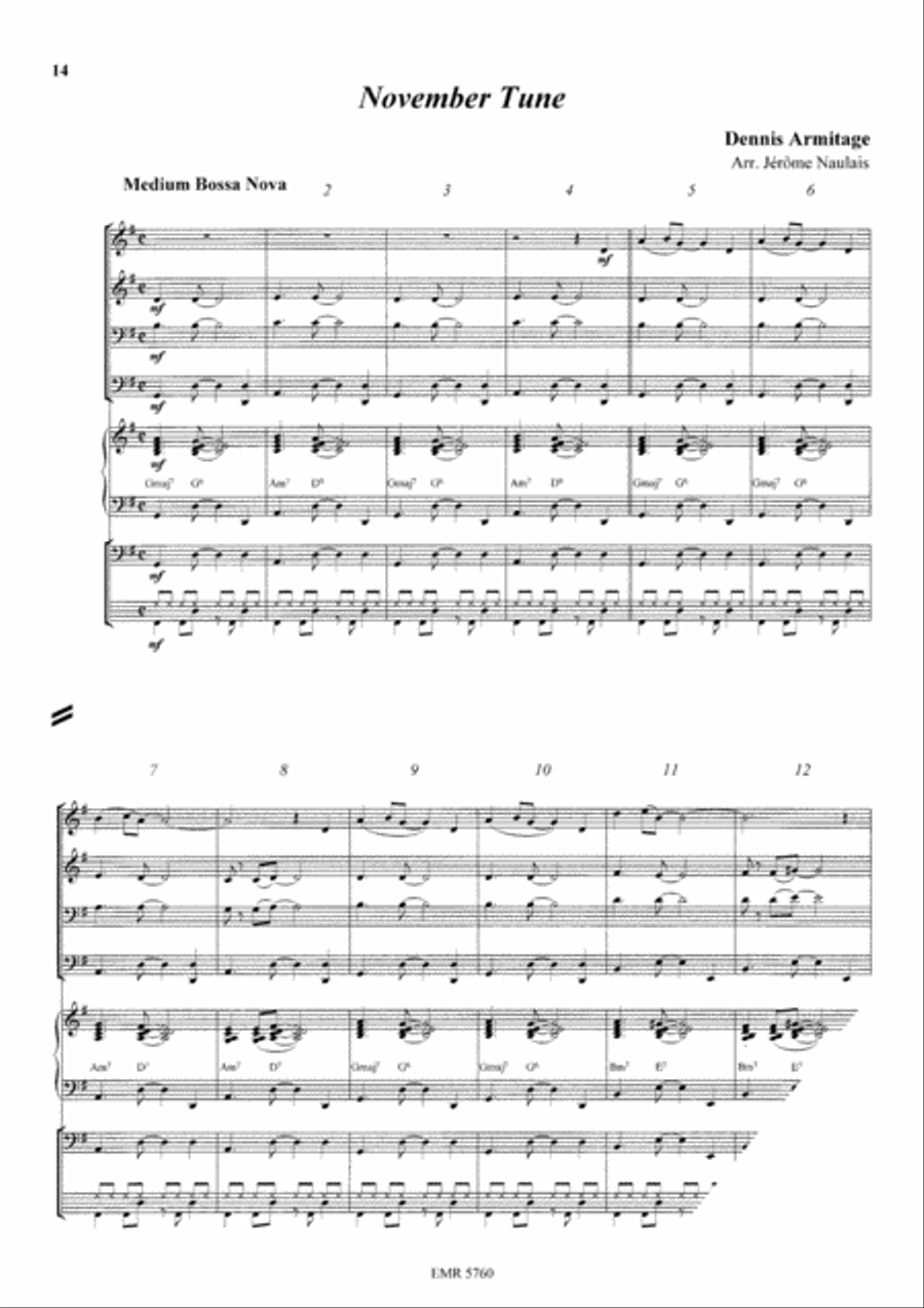 Bossa Nova Bossa Nova Brass Ensemble scores gallery preview page 5