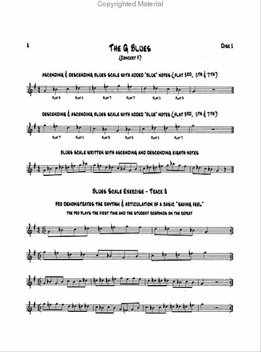 Know Before You Blow - Blues for Tenor Saxophone with 2 CDs Tenor Saxophone scores gallery preview page 3