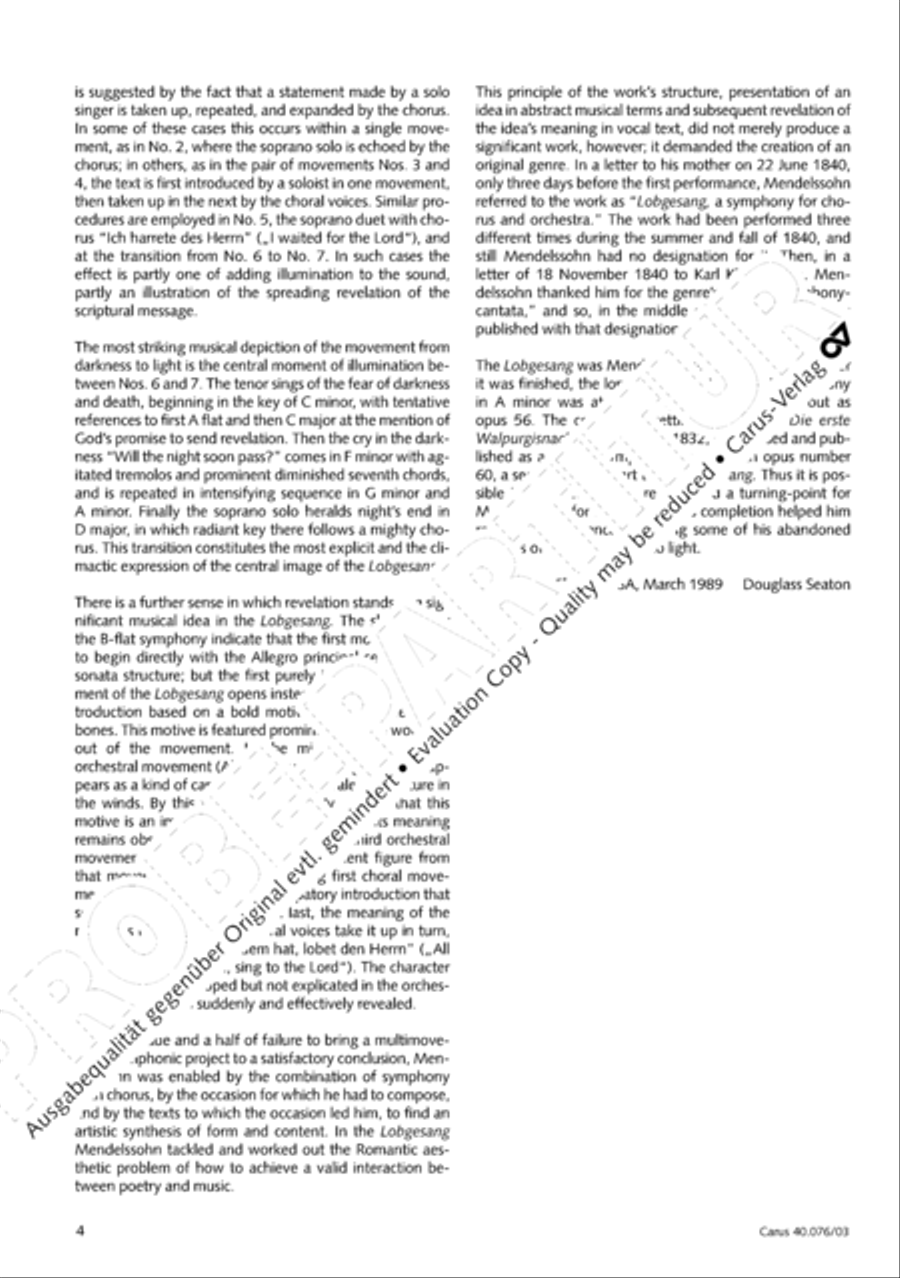 Hymn of Praise, MWV A 18 image number null