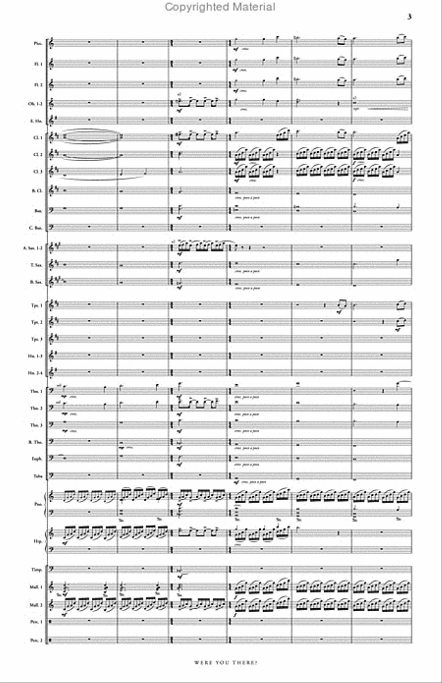 Were You There? Concert Band scores gallery preview page 4