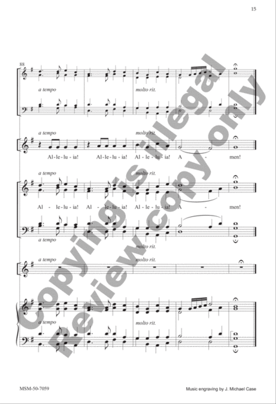 Come, Christians, Join to Sing 4-Part scores gallery preview page 15
