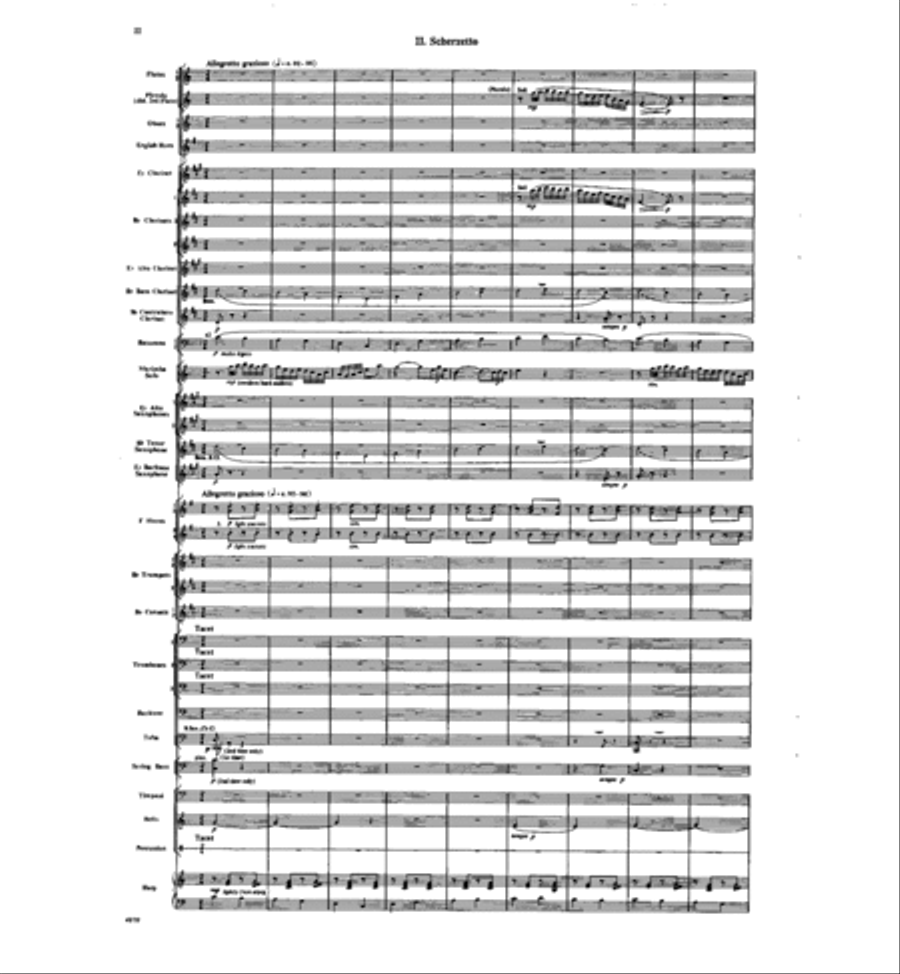 Concertino for Marimba and Winds Concert Band scores gallery preview page 20