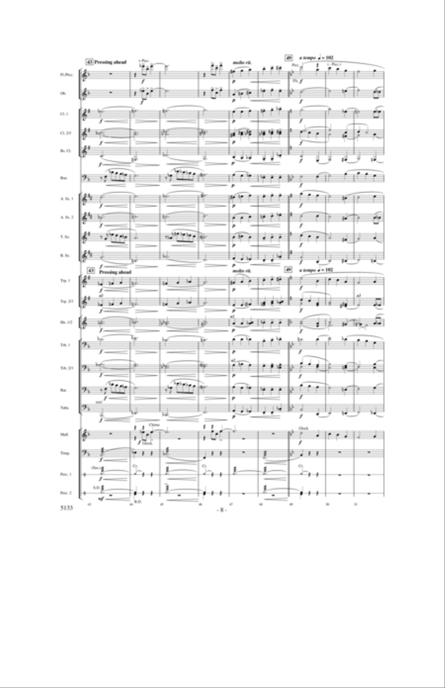 It Came Upon The Midnight Clear Concert Band scores gallery preview page 7