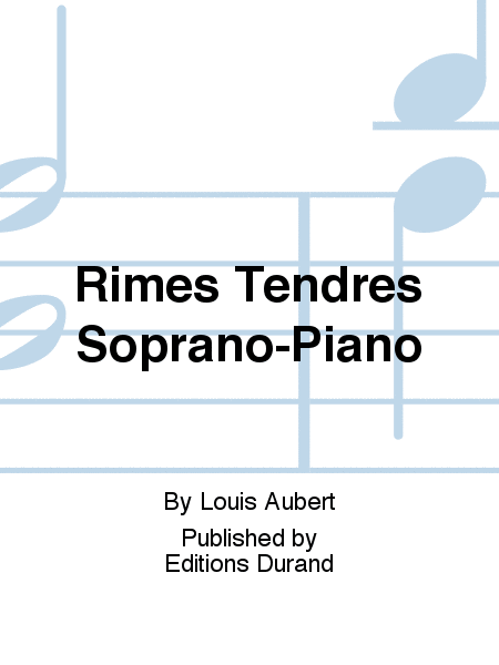 Rimes Tendres Soprano-Piano
