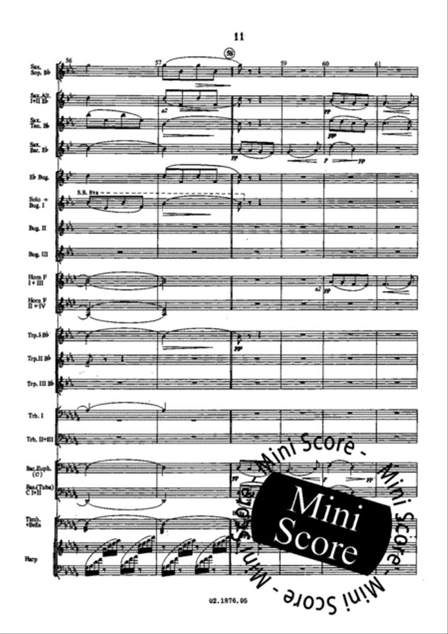 Berceuse (Mazeppa) Fanfare Band scores gallery preview page 15