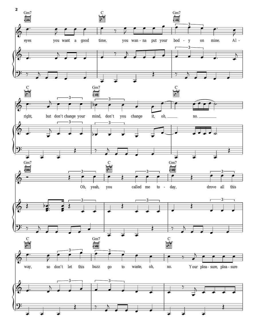 Show Me Show Me Piano, Vocal, Guitar scores gallery preview page 2