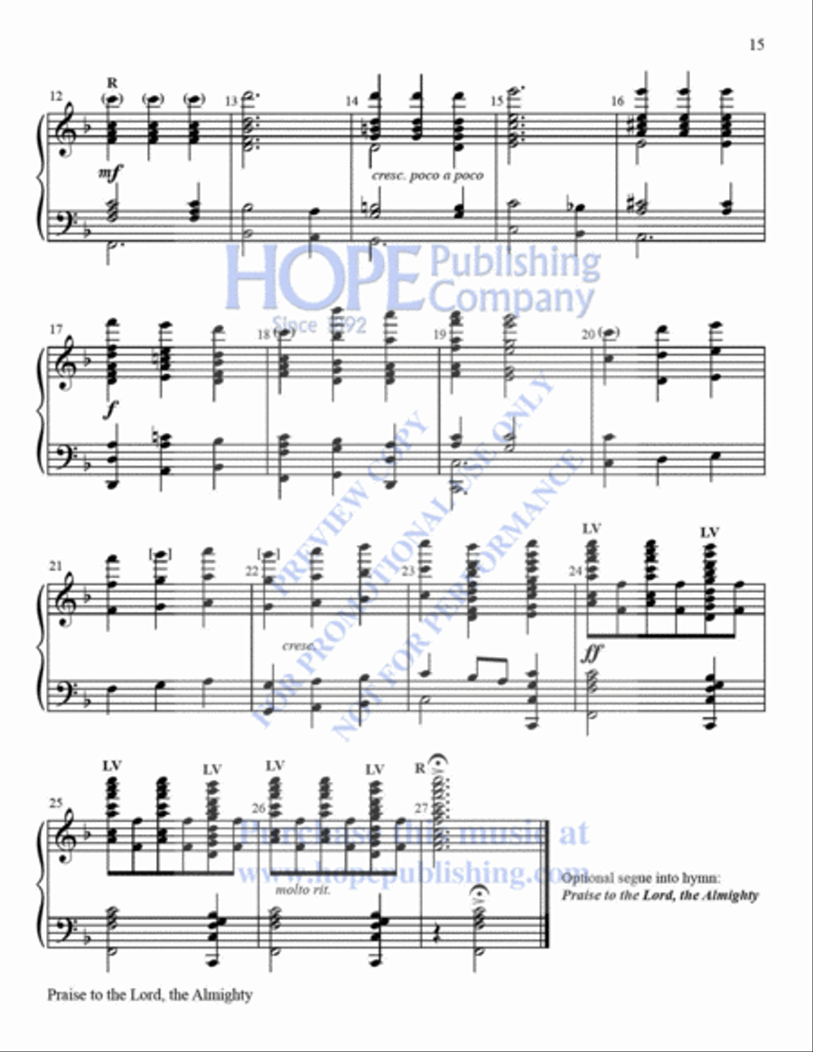 WORSHIP OPENERS: Handbell Introits, Vol 1 Handbell Choir scores gallery preview page 16