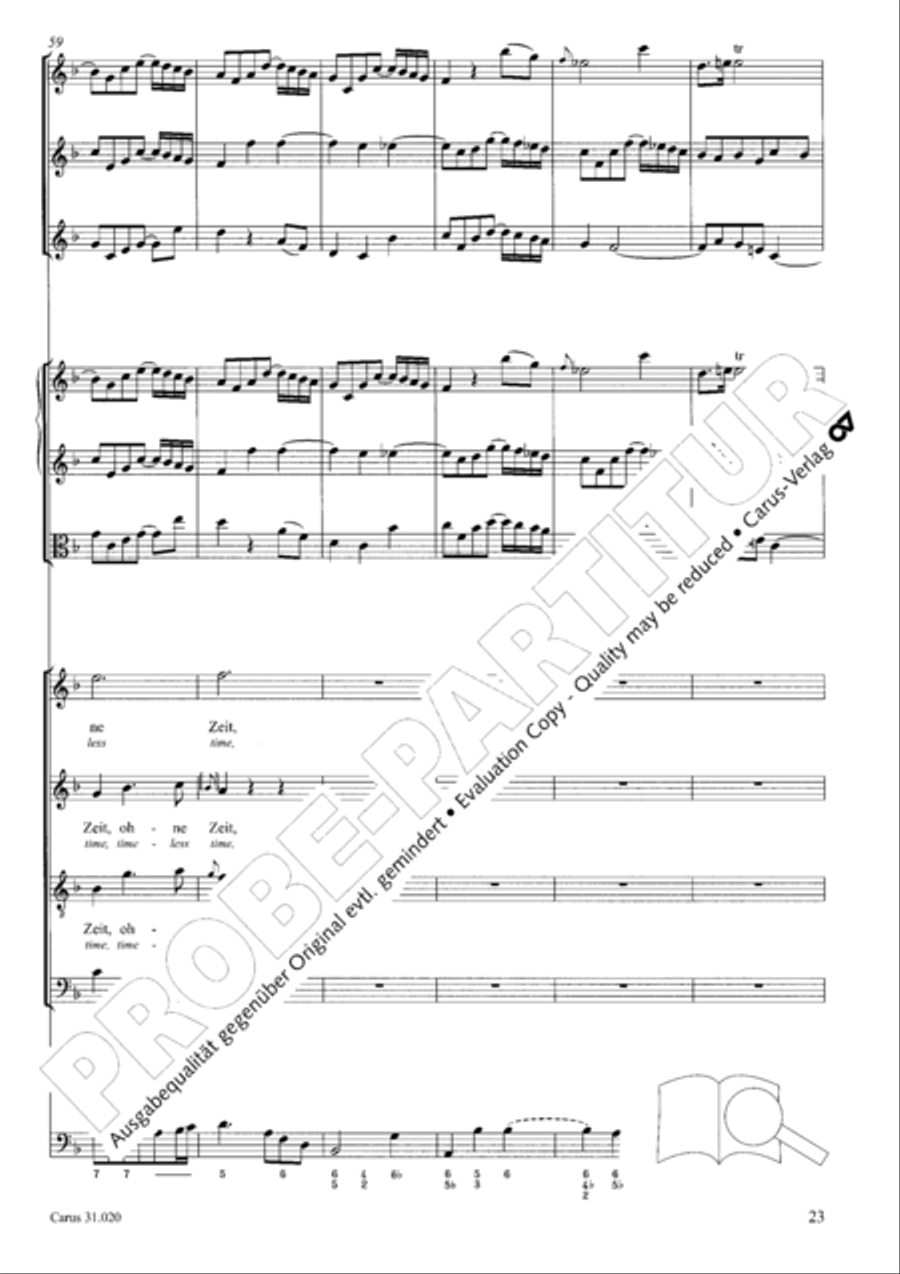 Eternity, thou thundrous word (O Ewigkeit, du Donnerwort) ATB scores gallery preview page 24