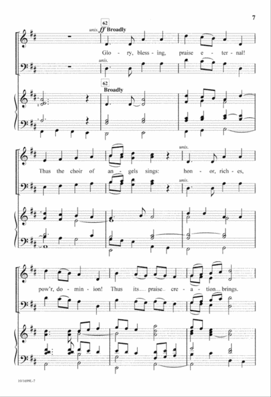 Glory to the King of Kings 4-Part scores gallery preview page 7