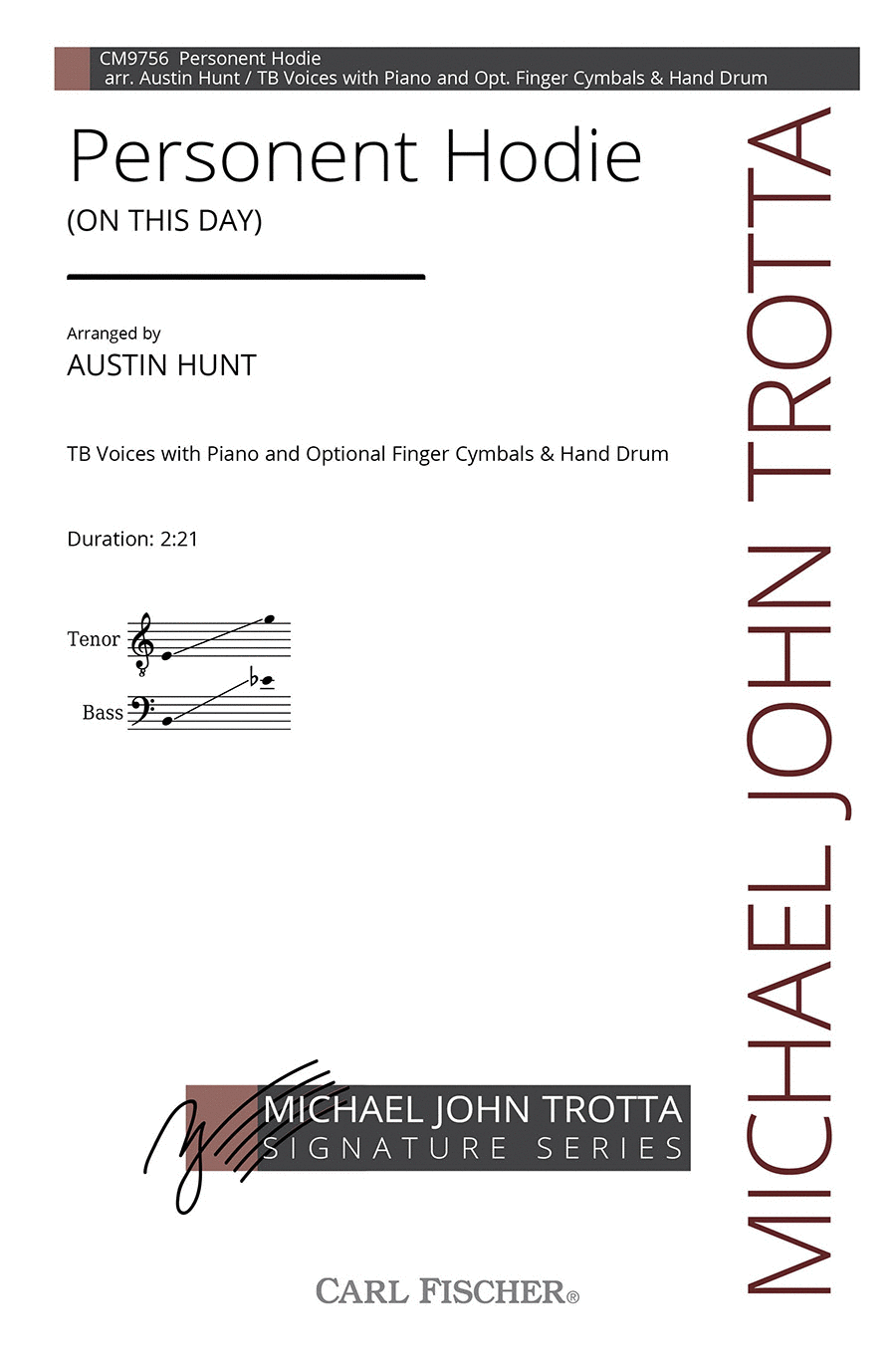 Personent Hodie Choir scores gallery preview page 1