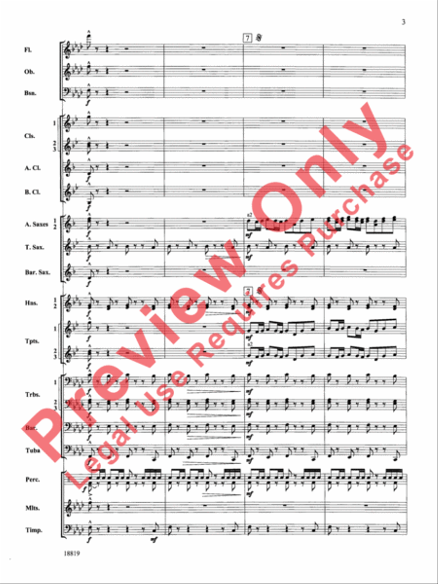 Grays Harbor March Concert Band scores gallery preview page 4