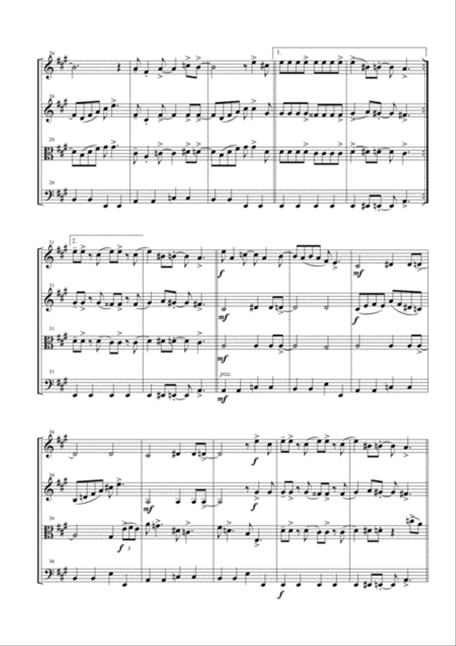 In The Mood In The Mood String Quartet scores gallery preview page 5