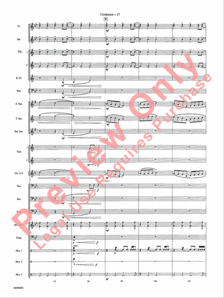 Hymnsong Variants Hymnsong Variants Concert Band scores gallery preview page 20
