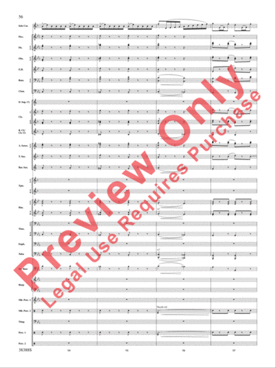 Napoli Napoli Concert Band scores gallery preview page 57