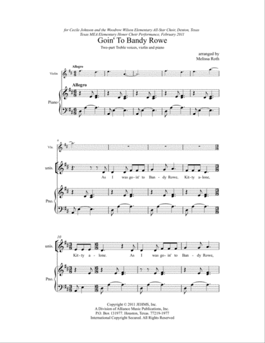 Goin' to Bandy Rowe Goin' to Bandy Rowe SA scores gallery preview page 2