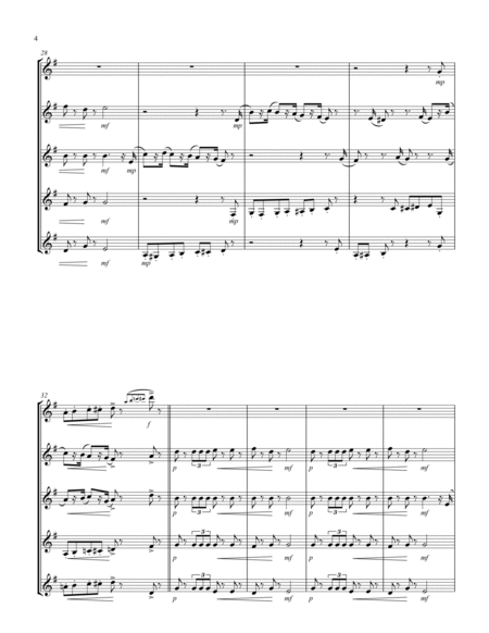 March (from "The Nutcracker Suite") (F) (Clarinet Quintet)