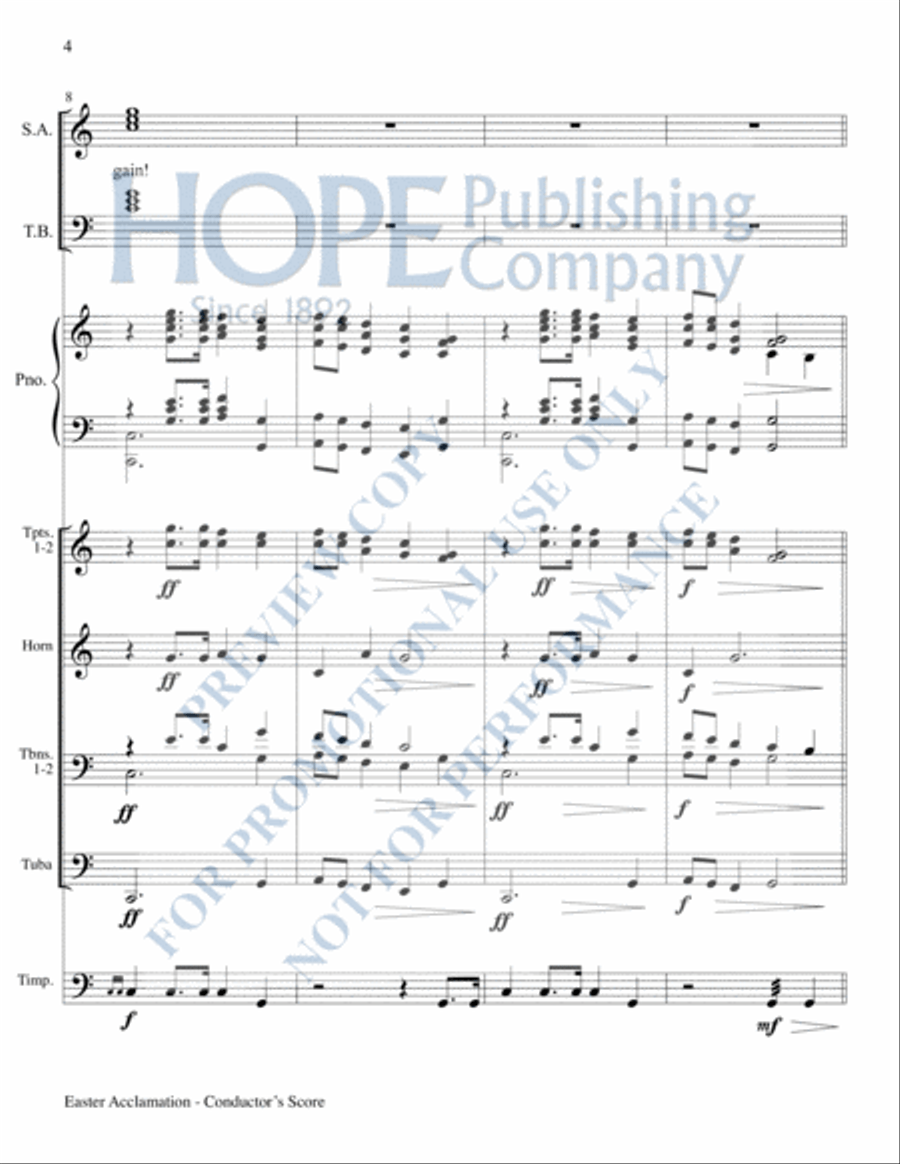 Easter Acclamation Easter Acclamation Choir scores gallery preview page 5