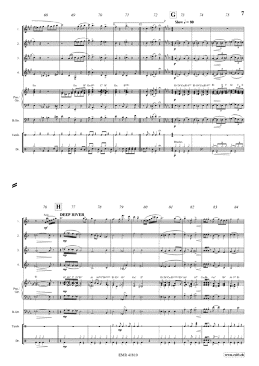Fascinatin' Gospels Fascinatin' Gospels Clarinet scores gallery preview page 7